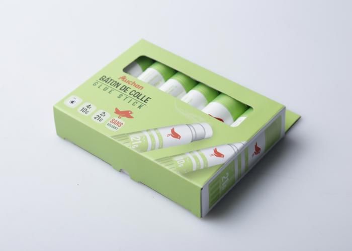 Colles stick - AUCHAN - Lot de 6 - 4x10g et 2x21g - Idéal pour travaux manuels - Pratiques et faciles à utiliser