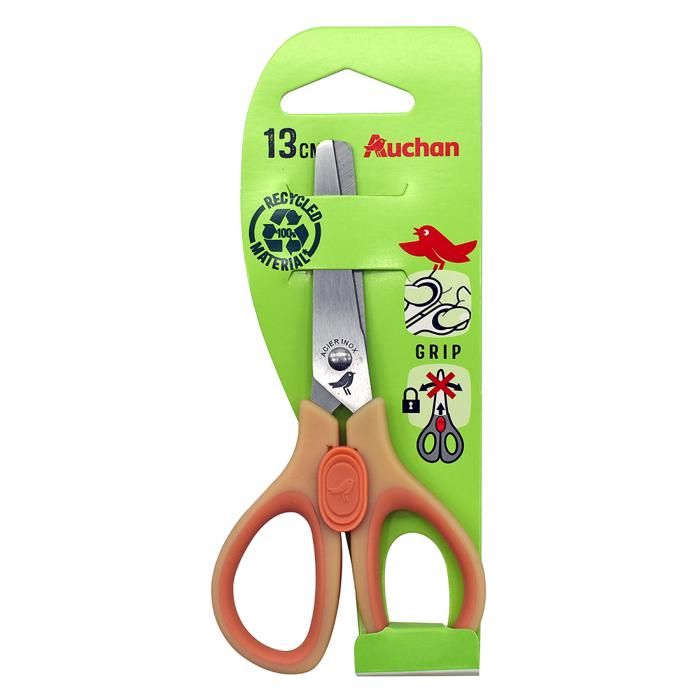 Ciseaux - Auchan - 13 cm - Sécurité - Idéal pour enfants