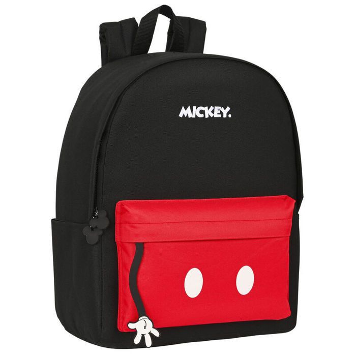Sac à dos enfant - Safta - Mickey Mood - Noir/Rouge - 31x40x16 cm - Tendance