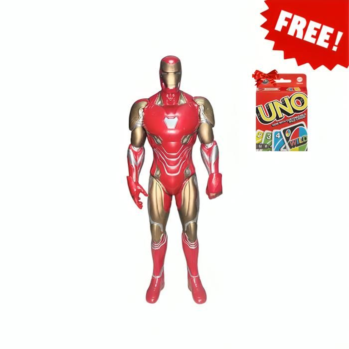 Figurine Iron Man - Avengers, Avec Carte UNO gratuit