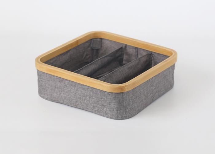 PANIER DE STOCKAGE PLIABLE AVEC 3 COMPARTIMENTS,