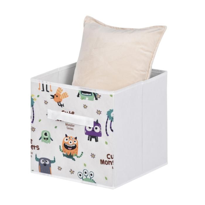 CUBE DE RANGEMENT IMPRIME 28X28X28 FS-6196