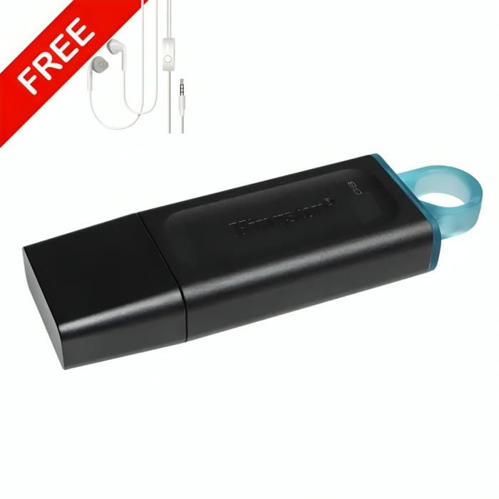 Clé USB 32GB Kingston DataTraveler + Écouteur Gratuit