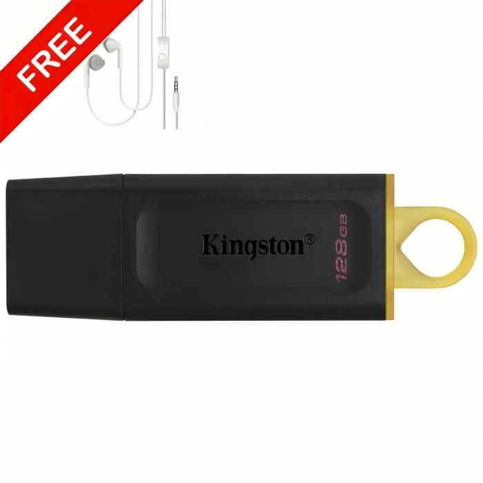 Clé USB 128GB Kingston DataTraveler + Écouteur Gratuit