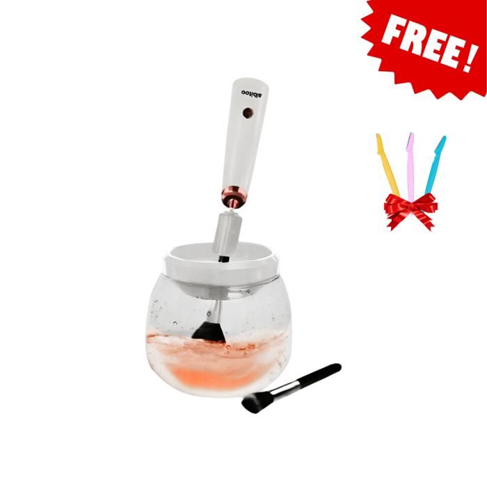 Nettoyeur Électrique pour Pinceaux de Maquillage,Avec trois suppression razoir Gratuit