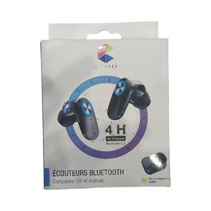 TWS BT EARBUDS SOLAR CHARGER MF109344 CITYTEK