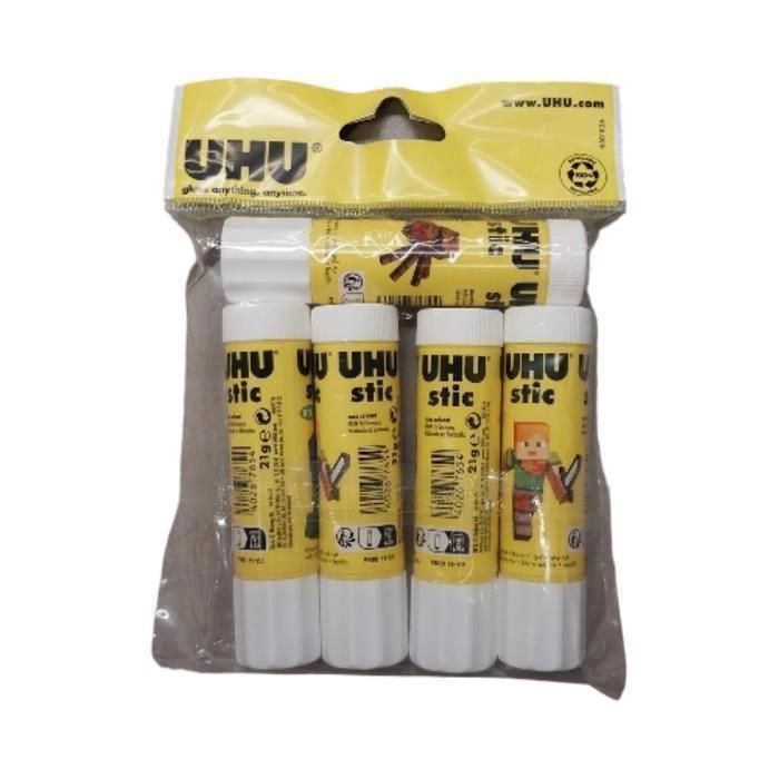 Pack 4 + 1 Stick Colle UHU 21 g – 5ᵉ Gratuit à -50 %