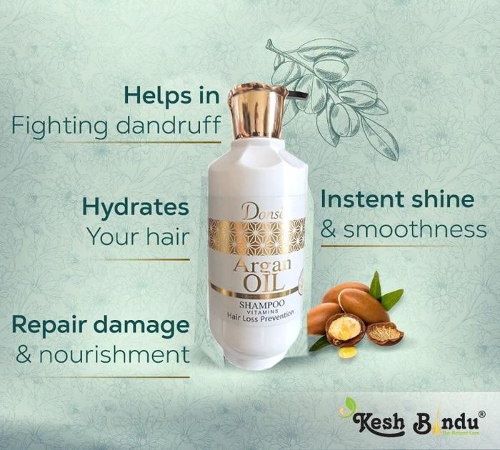 Shampoing nourrissant et réparateur à l'huile d'argan Hair Care 500 ml nourrissant  aux vitamines anti chute