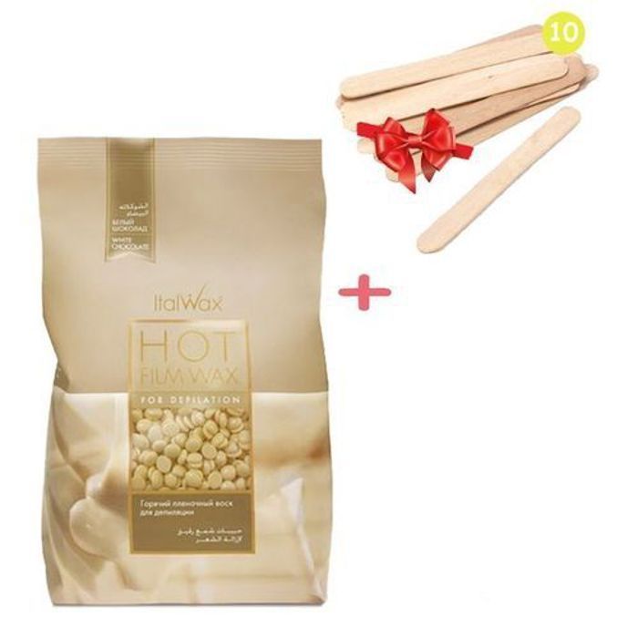 Cire dépilatoire - ITALWAX - FILM WAX WHITE CHOCOLATE - 1KG - Blanc - Mixte