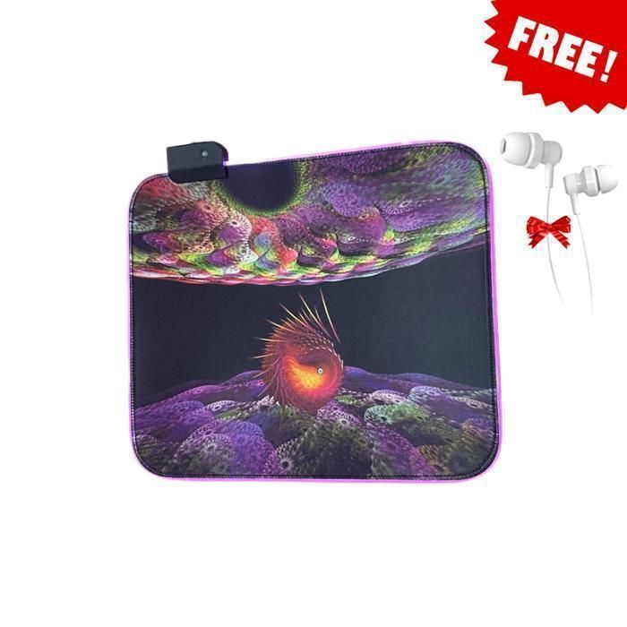 Tapis de Souris Gamer MS-WT-5 Lumineux, Avec écouteurs Gratuit
