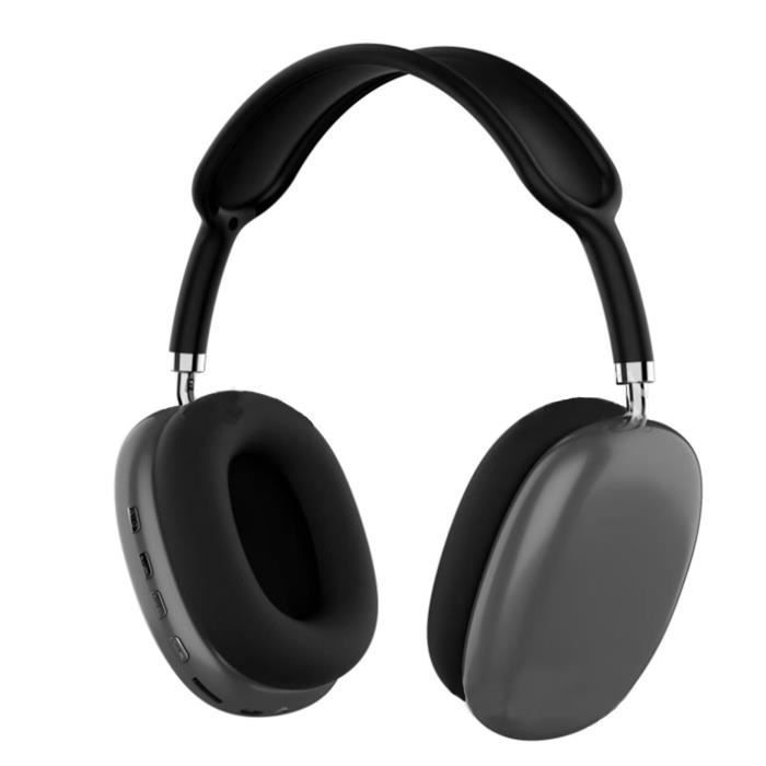 Casque Bluetooth sans fil P9 avec micro casques à suppression de bruit écouteurs de son stéréo de jeu de sport prend en charge TF