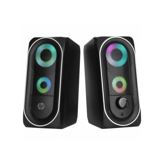 Haut-parleurs stéréo - HP - DHE-6001 - USB alimenté - Rétroéclairage RGB - 6W