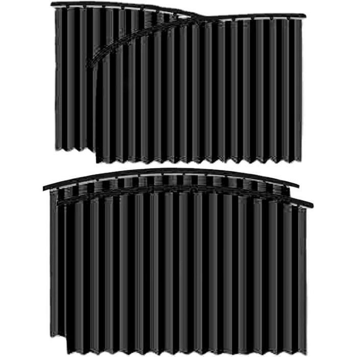 Rideaux pare soleil voiture rétractables 4 pièces – Noir