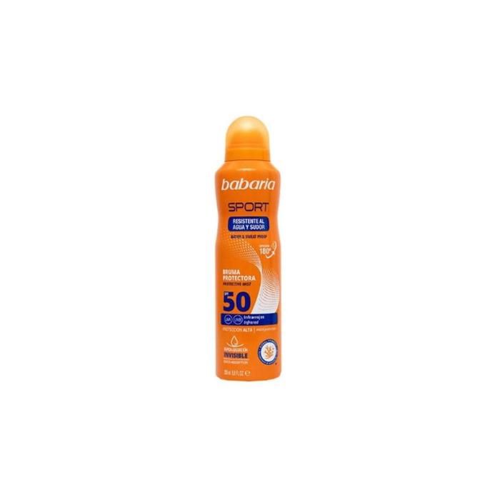 Brume Solaire - BABARIA - SPORT PROTECTIVE MIST - SPF50 - Waterproof - 200ml