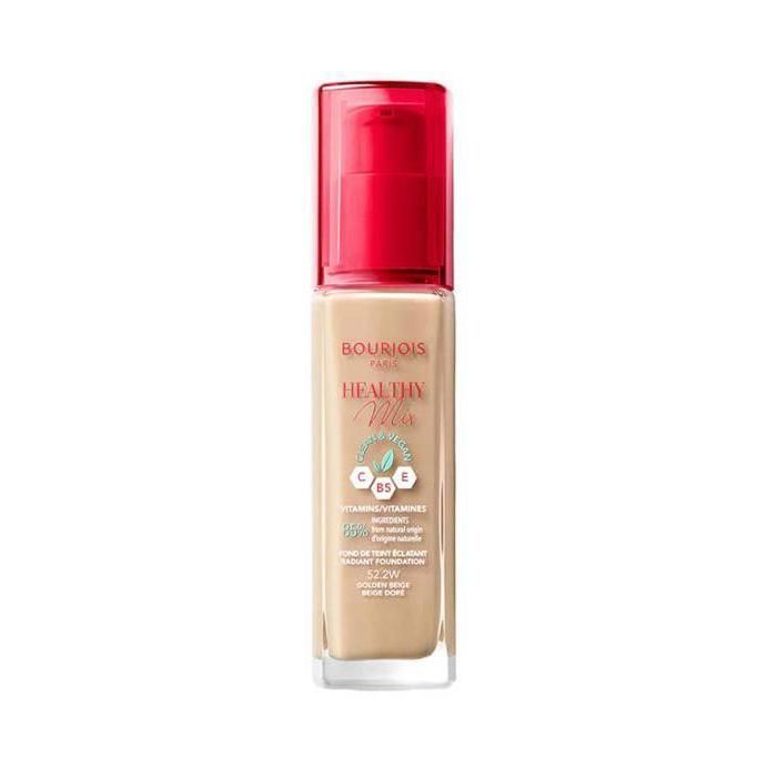 Fond de teint - BOURJOIS - Healthy Mix Clean Foundation - Vegan - 52.2W Beige doré - 85% ingrédients naturels