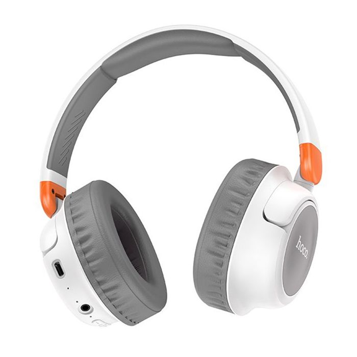Casque sans fil - HOCO - Adventure (W43) - Bluetooth V5.2 - Jack 3,5 mm - Blanc