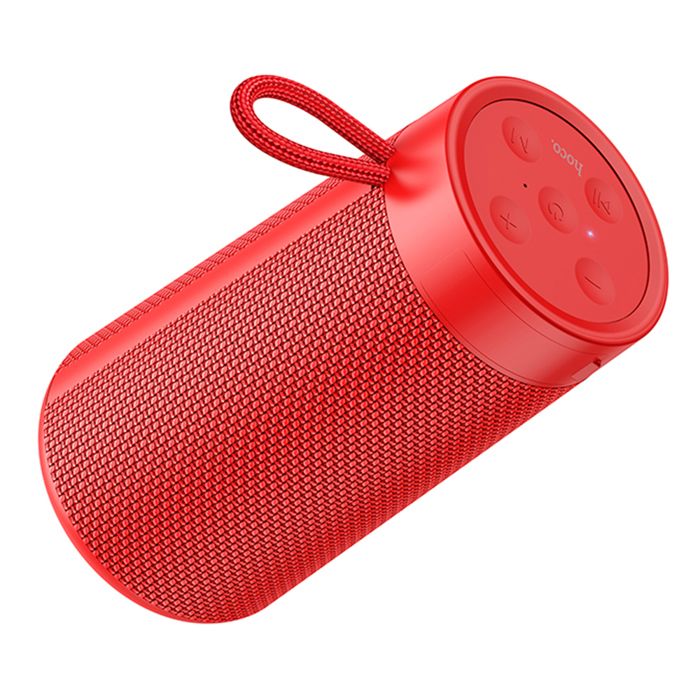 Enceinte sans fil BT 5.0 FM, carte TF, Disk U, AUX, TWS, 5W, 1200mAh - Hoco Sports (HC13) - Rouge