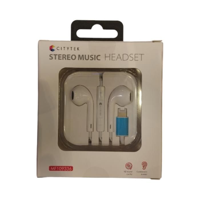 Écouteurs Intra-Auriculaires - CITYTEK - MF109336 - Métal - Filaire - Micro Intégré