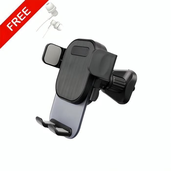 Support de Téléphone pour Voiture, sortie d'air avec clip RT-60D + Écouteur Heavy Bass Gratuit