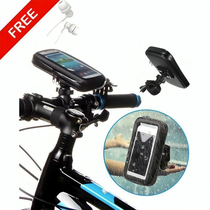 Support de Téléphone ÉTUI ÉTANCHE  pour Moto ZXC6.3 + Écouteur Heavy Bass Gratuit