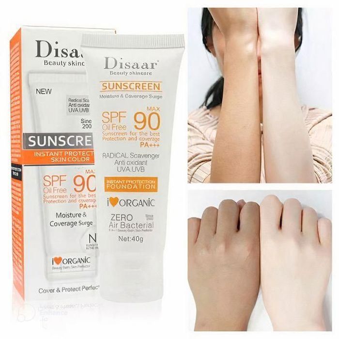 Crème solaire pour le corps et visage SPF Max 90,Écran solaire 40g