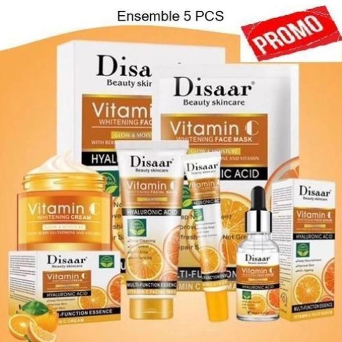 Game de soins de la peau du visage blanchissant vitamine C 30ml