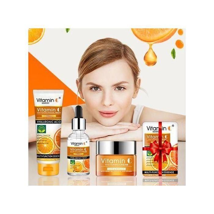 Pack à la Vitamine C,Anti-age,Haute concentration d'acide hyaluronique