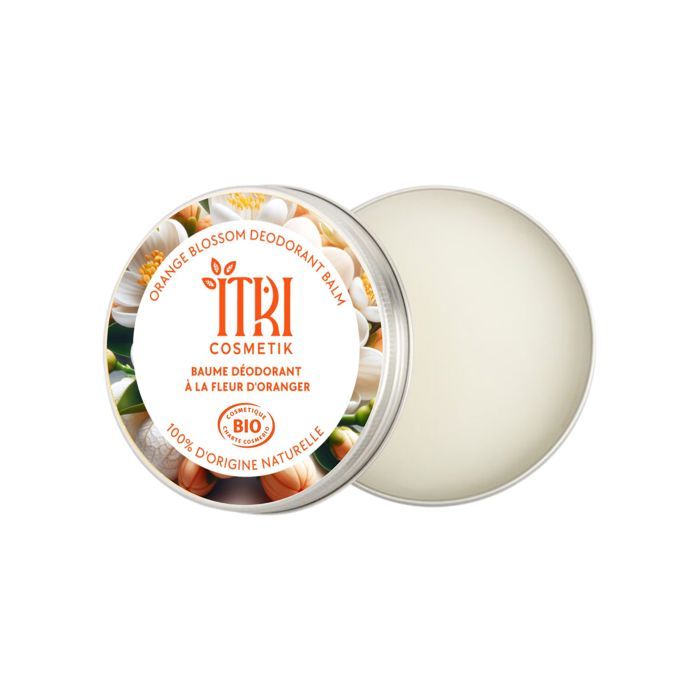 Baume déodorant - ITRI COSMETIK - Fleur d'oranger - Protection longue durée - Parfum délicat - Hydratation