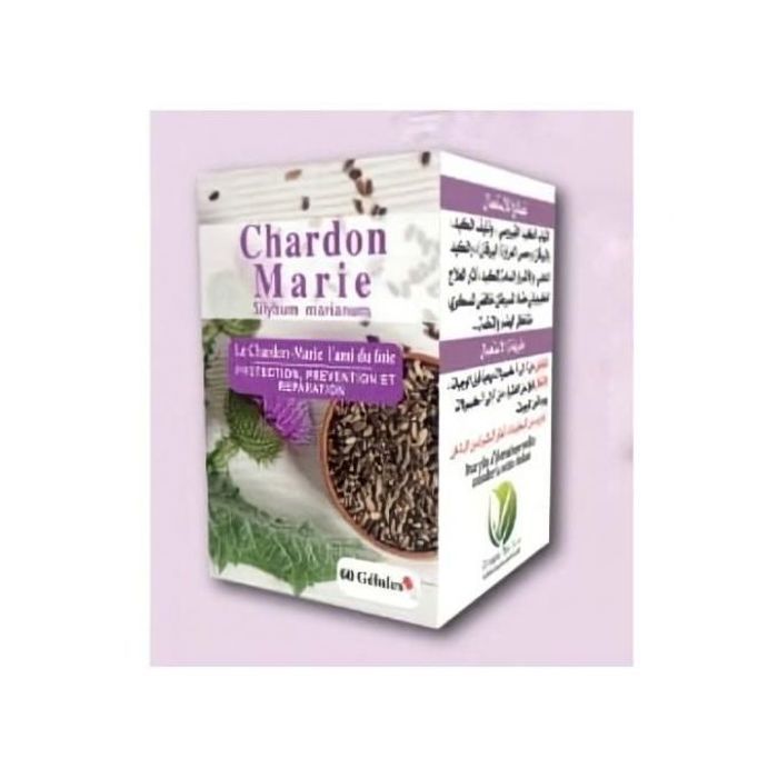 Chardon Marie Pour le traitement de diverses maladies liées au foie 60Gélules