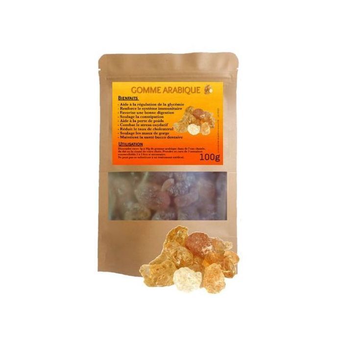 GOMME ARABIQUE hachab Immunité constipation glycémie perte de poids 100g