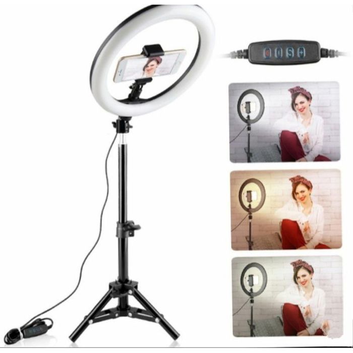 Ring Light Bague lumineux + Trépied 2m Professionnel