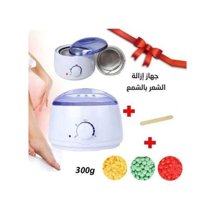 Offfre Pack Machine Chauffe cire wax Professionnelle 300g de la cire 5 Spatules