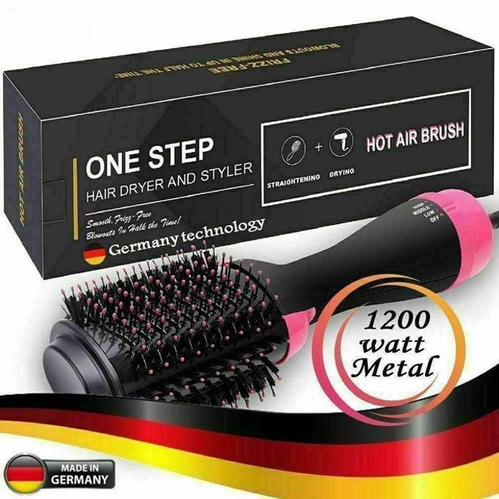 Brosse Soufflante - GERMANY - One Step - 1200W - 3 Températures - Design Ergonomique