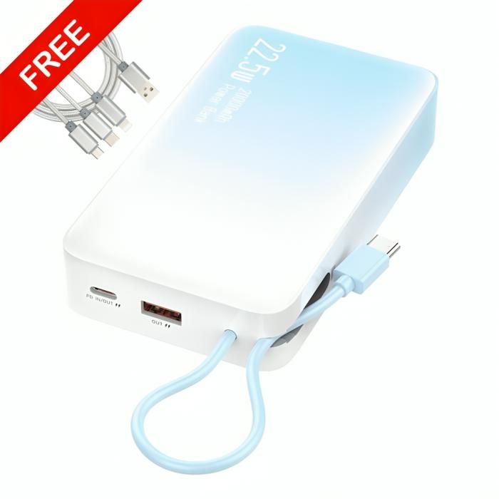 Powerbank 20000mAh Batterie externe Konfulon A37Q ORIGINAL + Cable 3 en 1 Gratuit