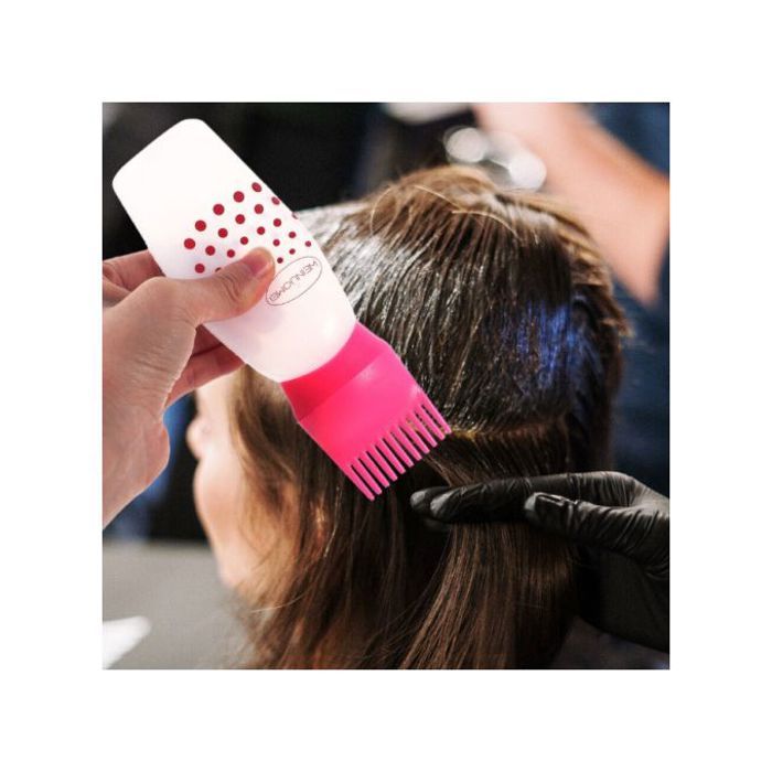 Flacon applicateur pour cheveux - GENERIC - Rose - Plastique durable - 17x4,5x4,5 cm - Mixte