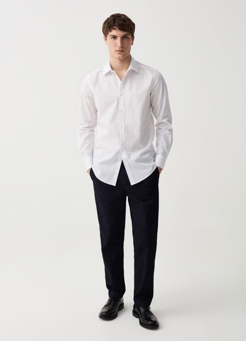 Pantalon Chino - B.ST - 1959 - Denim Confort-Fit - Taille avec plis - 2 poches arrière