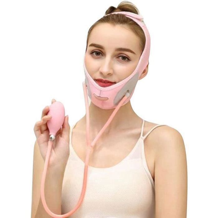 Ceinture de Lifting Visage - GENERIC - Masque de Bandage - Tissu Lycra - Hypoallergénique - Lavable