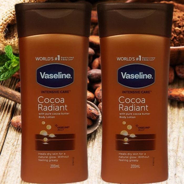 Vaseline 2 Lotions pour le corps cocoa radiant 2x200ml