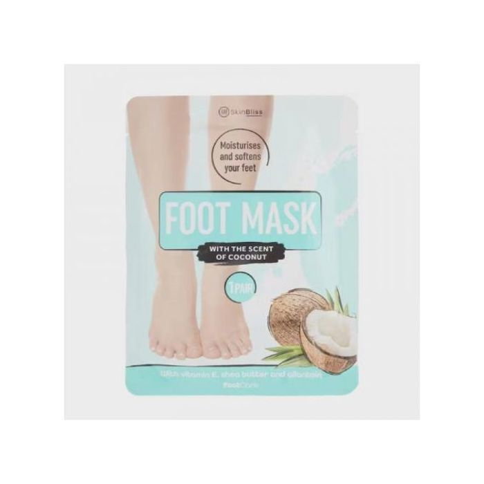 SkinBliss Masque Pour Les Pieds Coconut - 1 Paire