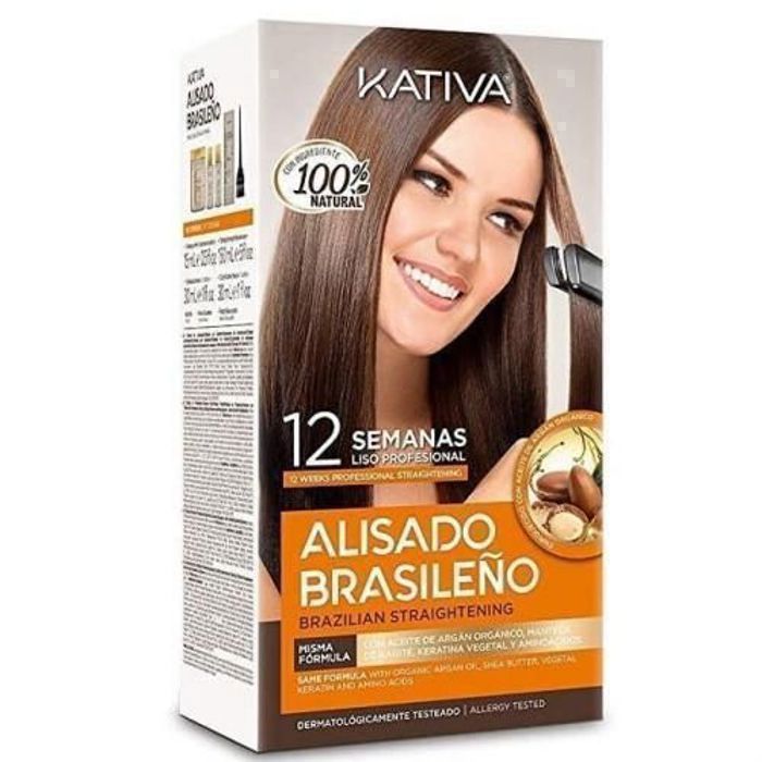 Lissage Brésilien - KATIVA - Kératine - ORGANIC ARGAN OIL - Soin Professionnel - Sans Formol