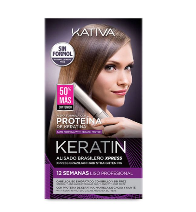 Traitement Lissant - KATIVA - Lissage Brésilien XPRESS - Sans formaldéhyde - Kératine - CACAO AND SHEA BUTTER