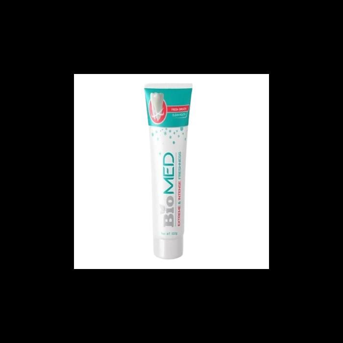 Dentifrice - BIOMED - Extreme & Intense Freshness - 100g - Sans ammoniaque - Fraîcheur durable