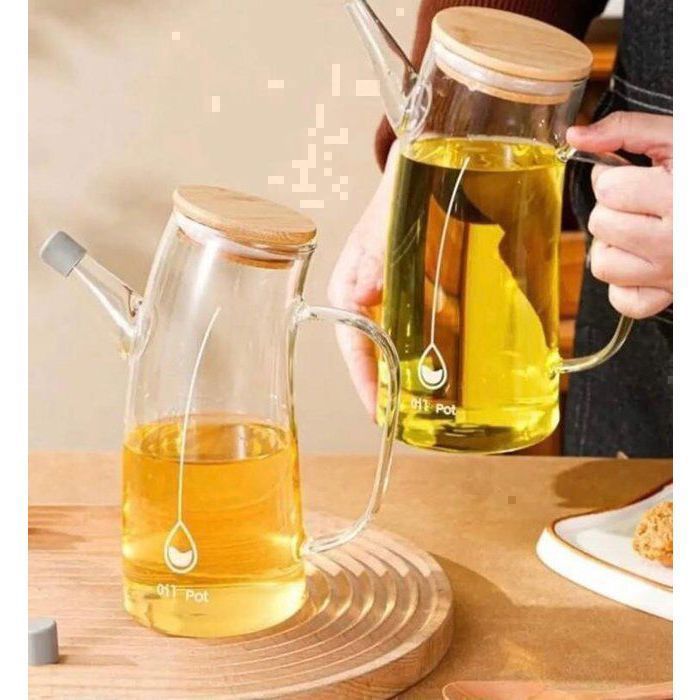 Set 2 Huiliers en verre 1 L + 760ML