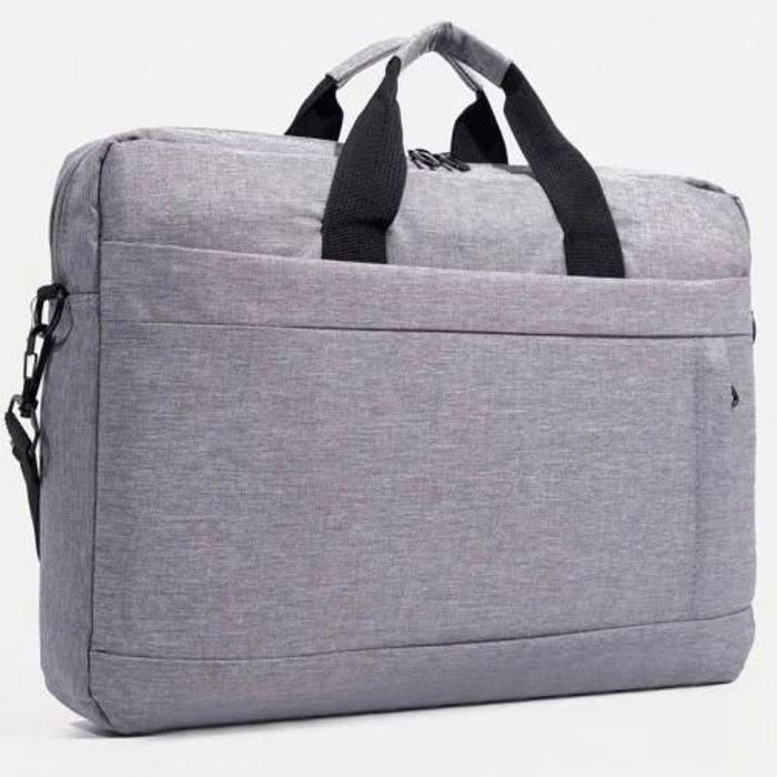 Sacoche pour PC - Non spécifié - 14 pouces - Tissu imperméable - Bandoulière rembourrée - Gris