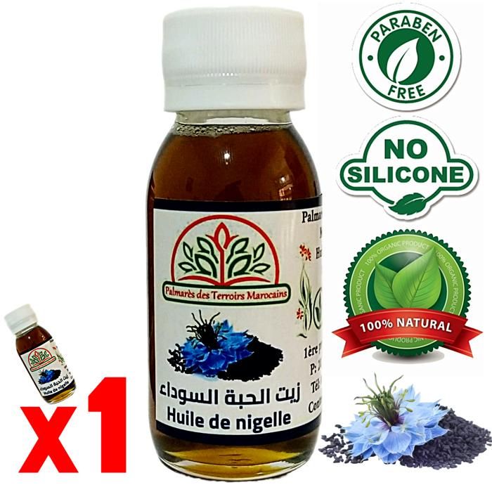 Huile de Nigelle 100% naturelle (Cumin noir) 60ml