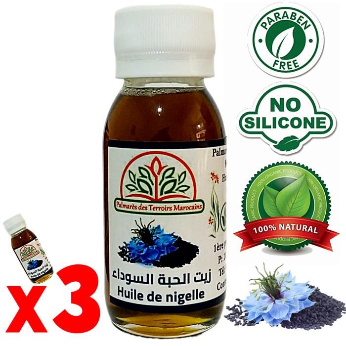 Huile de Nigelle 100% naturelle (Cumin noir) 180ml