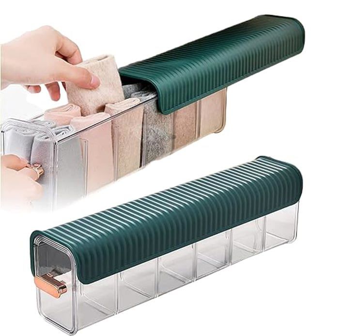 Organiseur de tiroir mural - GENERIC - Transparent - 6 cellules - Installation facile - Design contemporain