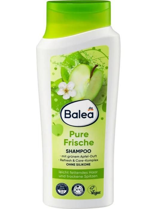 Balea Shampoo Pure Frische Fraîcheur et pureté au parfum de pomme verte, 300 ml.