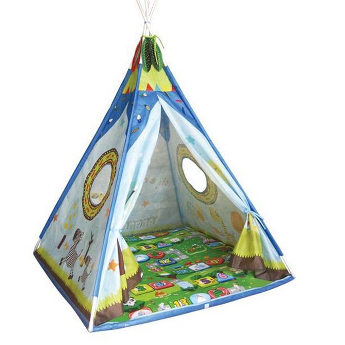 Tente activité - Toyshine - Tente tipi indienne - Pliante - Légère - Multicolore