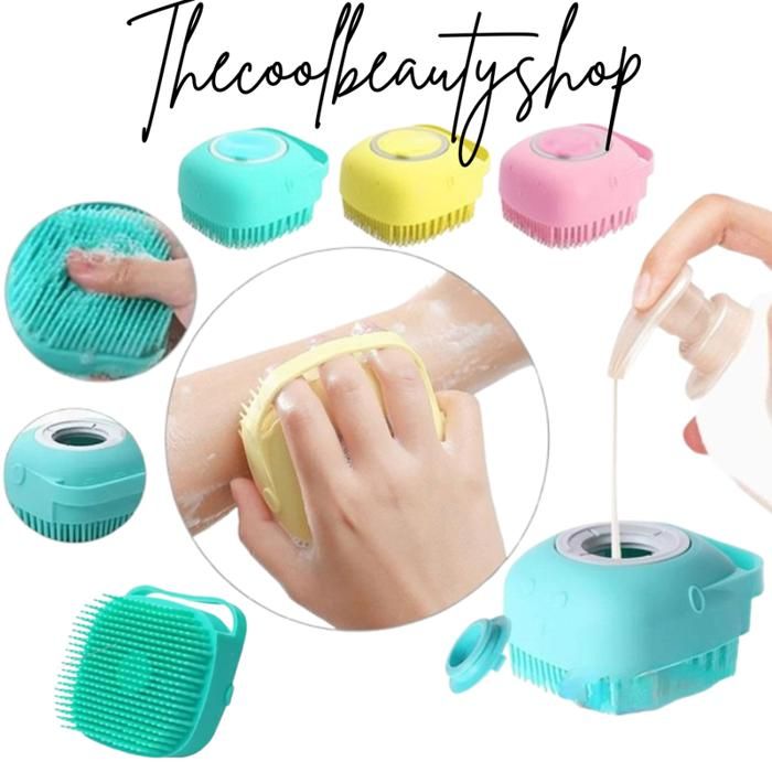 Brosse de bain - THECOOLBEAUTYSHOP - Silicone souple - Hypoallergénique - Multicolore - Massage relaxant